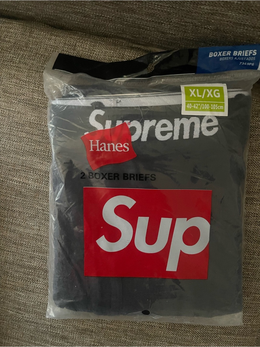 Hanes Black & Red Supreme Boxer Briefs Pack